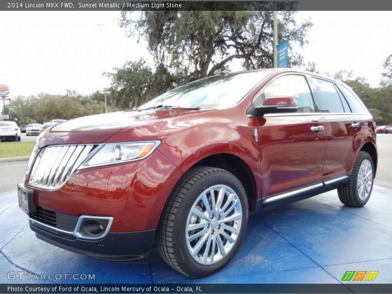 Sunset Metallic / Medium Light Stone 2014 Lincoln MKX FWD