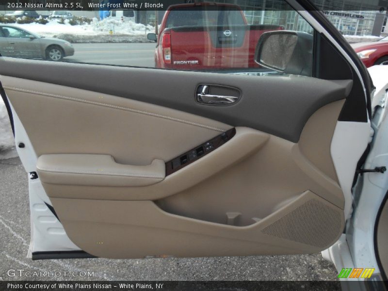 Winter Frost White / Blonde 2012 Nissan Altima 2.5 SL