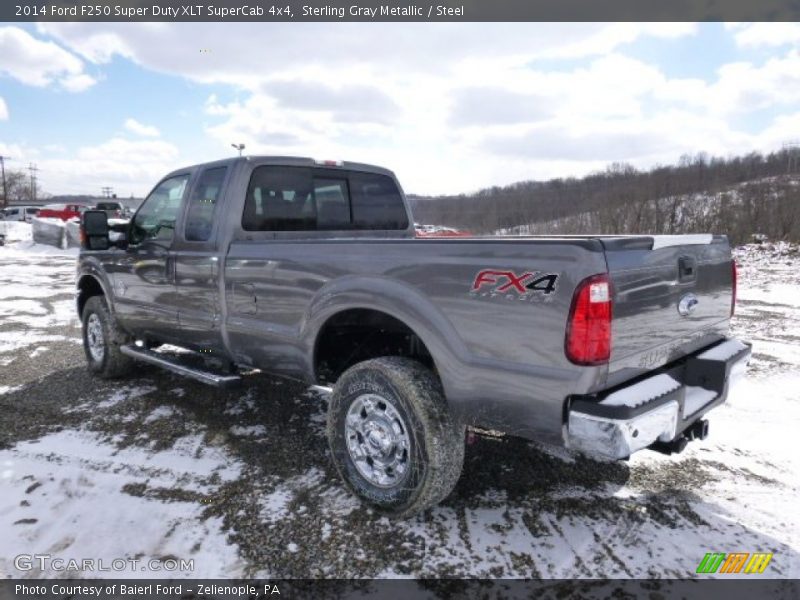 Sterling Gray Metallic / Steel 2014 Ford F250 Super Duty XLT SuperCab 4x4