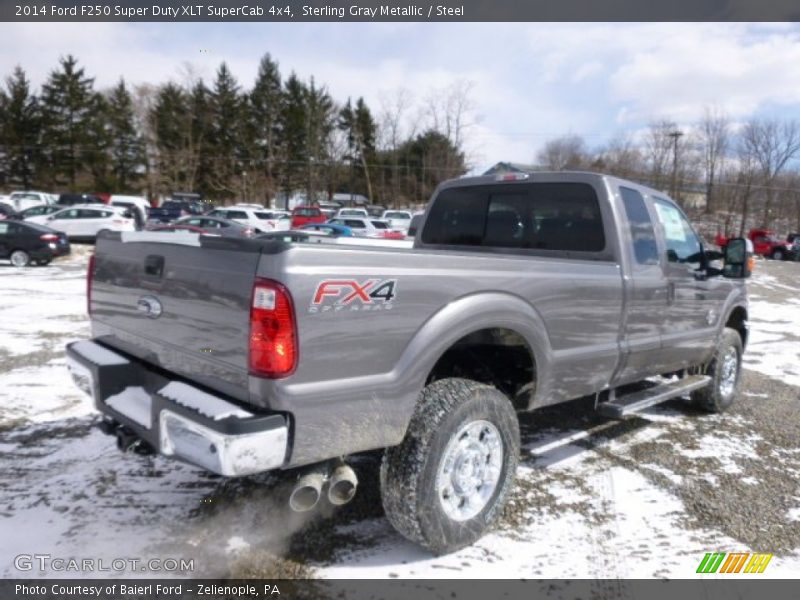 Sterling Gray Metallic / Steel 2014 Ford F250 Super Duty XLT SuperCab 4x4