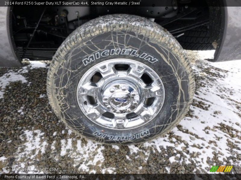 Sterling Gray Metallic / Steel 2014 Ford F250 Super Duty XLT SuperCab 4x4
