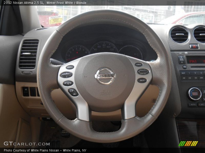 Winter Frost White / Blonde 2012 Nissan Altima 2.5 SL