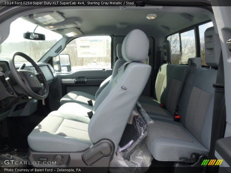 Sterling Gray Metallic / Steel 2014 Ford F250 Super Duty XLT SuperCab 4x4