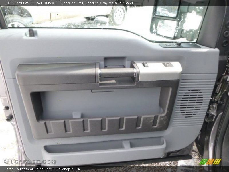 Sterling Gray Metallic / Steel 2014 Ford F250 Super Duty XLT SuperCab 4x4