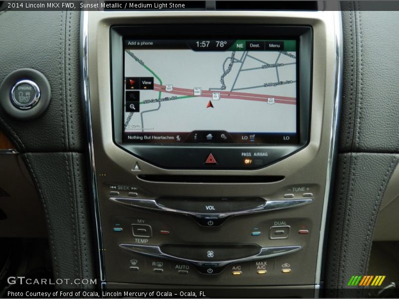 Controls of 2014 MKX FWD