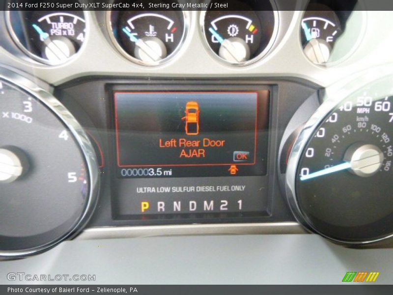 Sterling Gray Metallic / Steel 2014 Ford F250 Super Duty XLT SuperCab 4x4