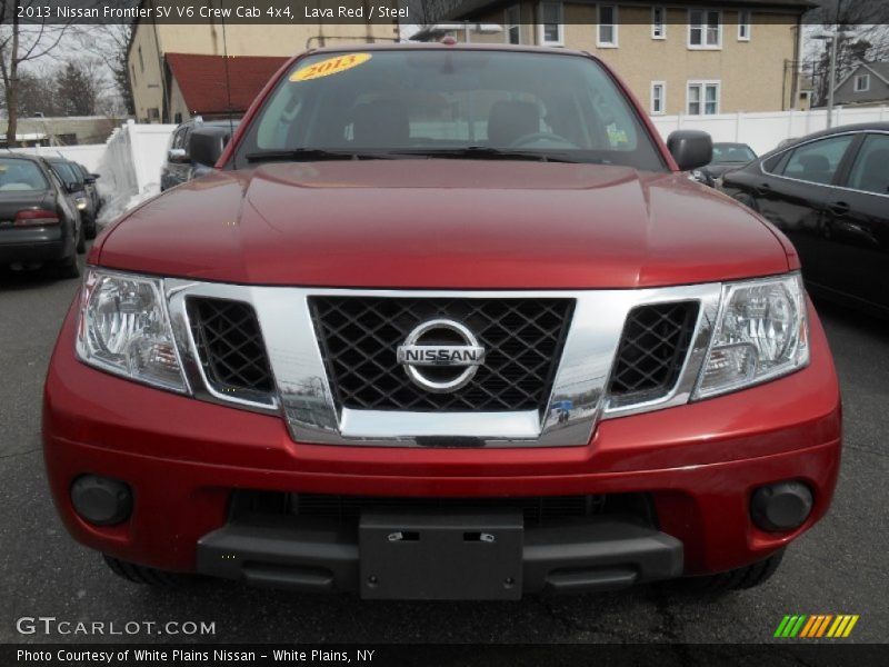 Lava Red / Steel 2013 Nissan Frontier SV V6 Crew Cab 4x4