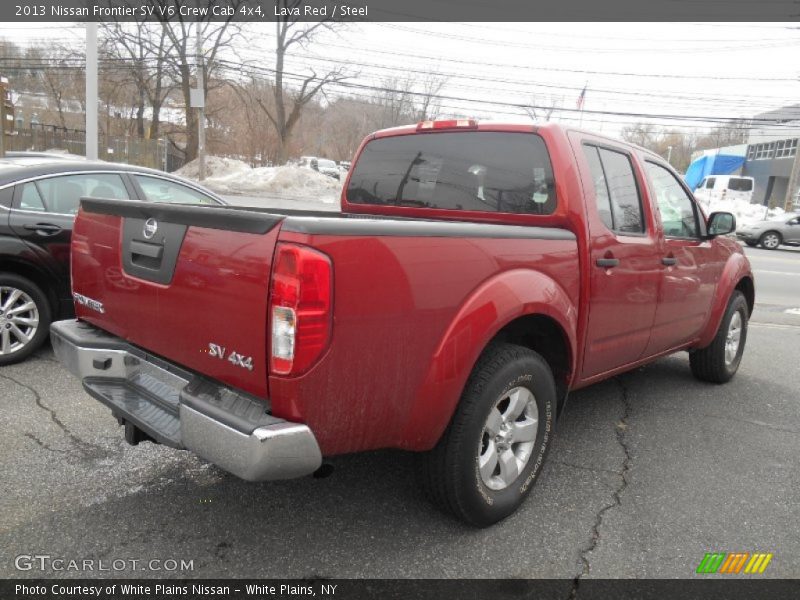 Lava Red / Steel 2013 Nissan Frontier SV V6 Crew Cab 4x4