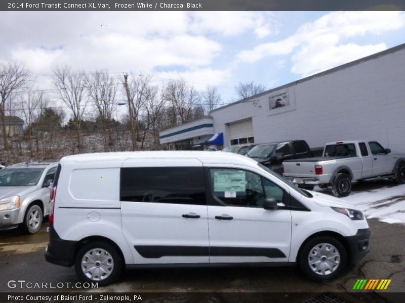Frozen White / Charcoal Black 2014 Ford Transit Connect XL Van