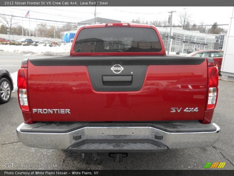 Lava Red / Steel 2013 Nissan Frontier SV V6 Crew Cab 4x4