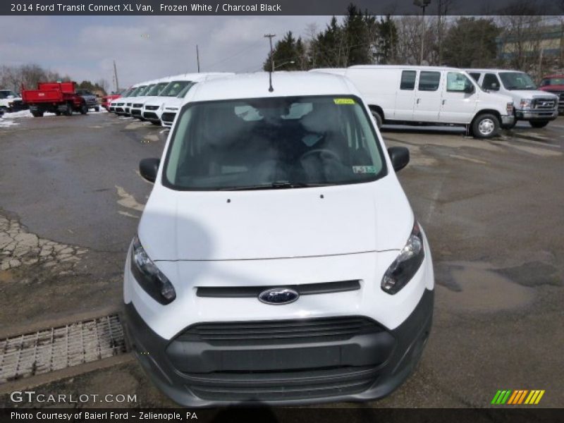 Frozen White / Charcoal Black 2014 Ford Transit Connect XL Van