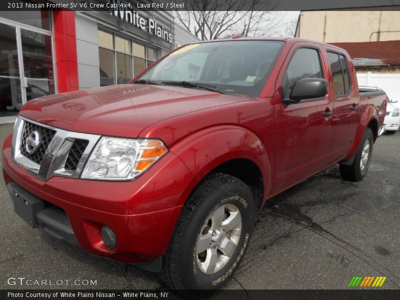 Lava Red / Steel 2013 Nissan Frontier SV V6 Crew Cab 4x4