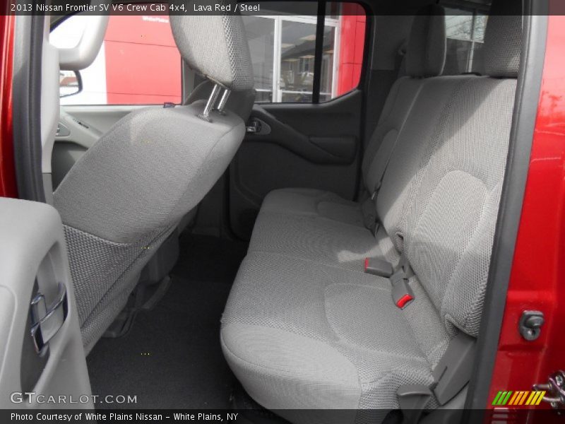 Rear Seat of 2013 Frontier SV V6 Crew Cab 4x4