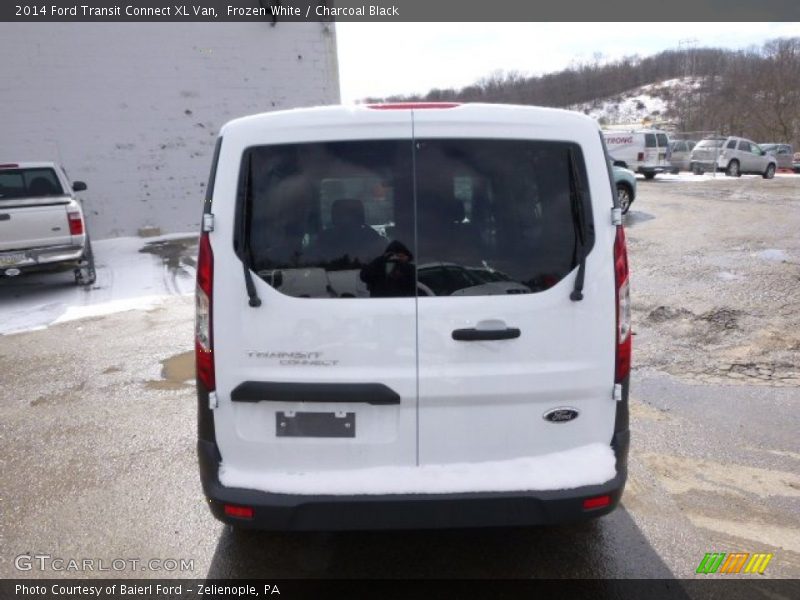 Frozen White / Charcoal Black 2014 Ford Transit Connect XL Van