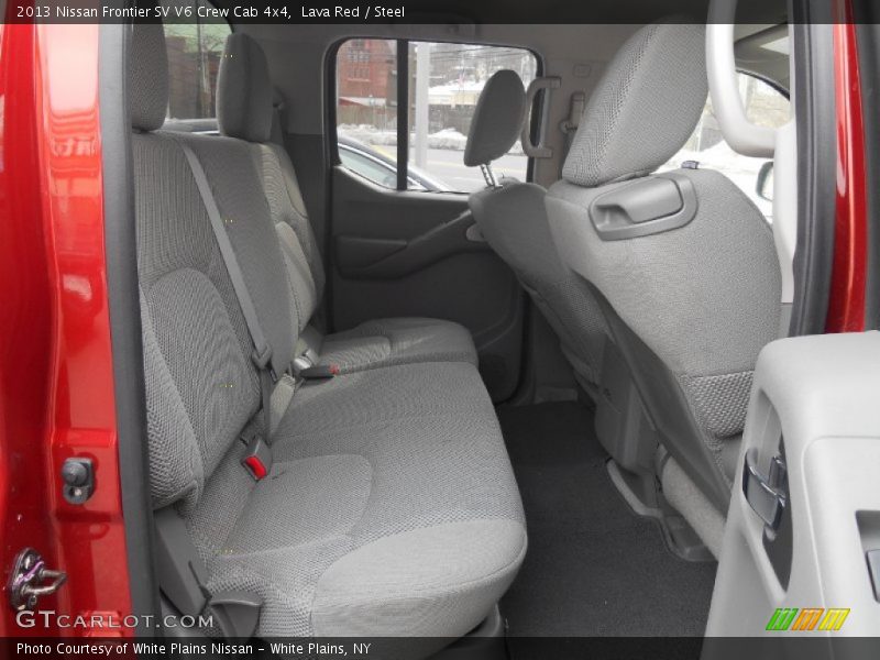 Rear Seat of 2013 Frontier SV V6 Crew Cab 4x4
