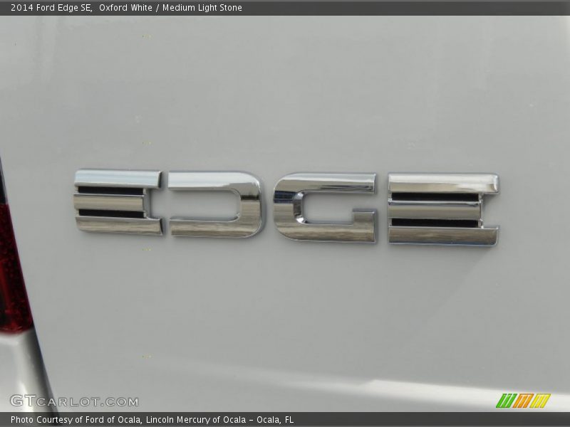 Oxford White / Medium Light Stone 2014 Ford Edge SE