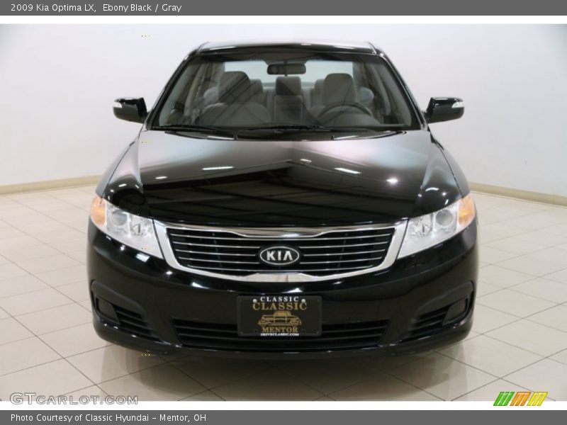 Ebony Black / Gray 2009 Kia Optima LX