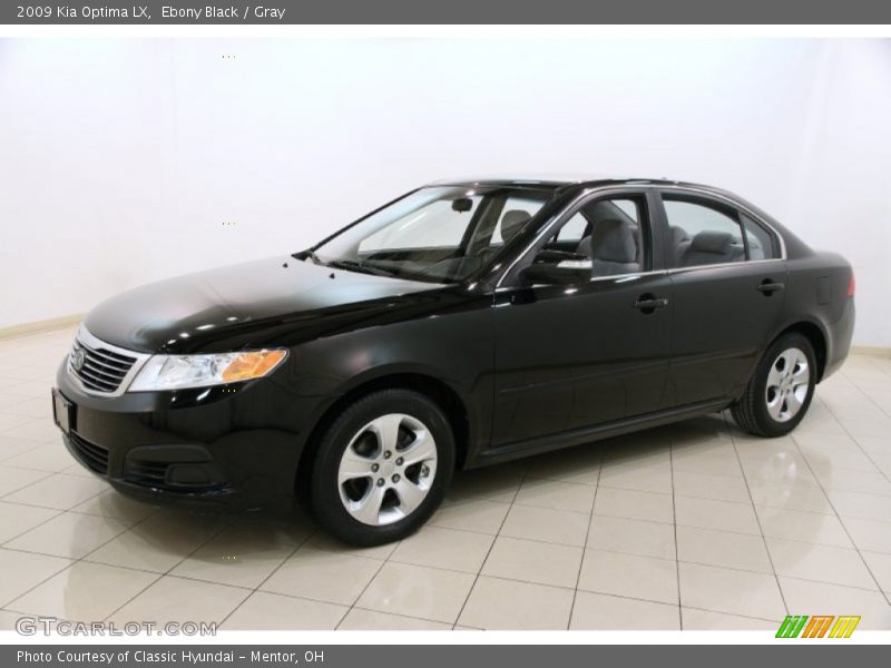 Ebony Black / Gray 2009 Kia Optima LX