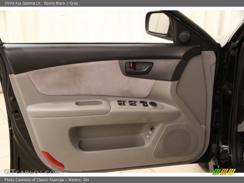 Ebony Black / Gray 2009 Kia Optima LX