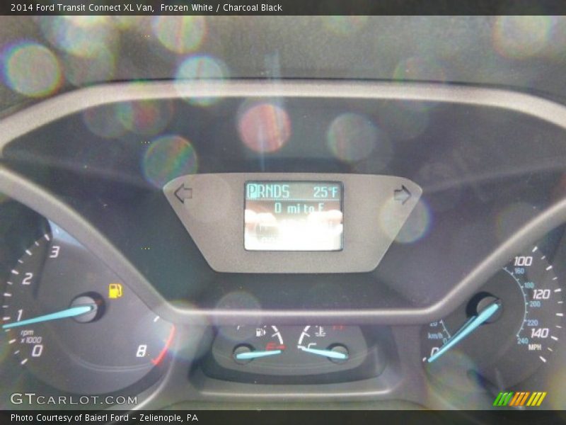 Frozen White / Charcoal Black 2014 Ford Transit Connect XL Van