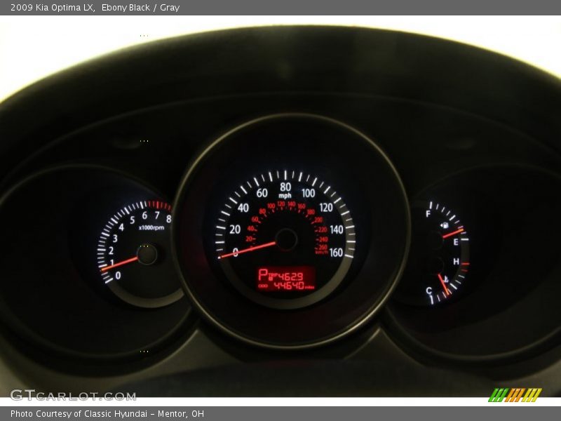 Ebony Black / Gray 2009 Kia Optima LX