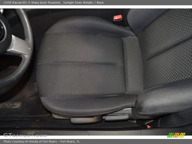 Sunlight Silver Metallic / Black 2008 Mazda MX-5 Miata Sport Roadster