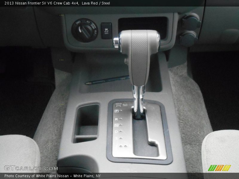  2013 Frontier SV V6 Crew Cab 4x4 5 Speed Automatic Shifter