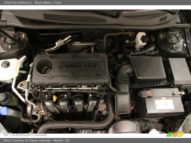 Ebony Black / Gray 2009 Kia Optima LX