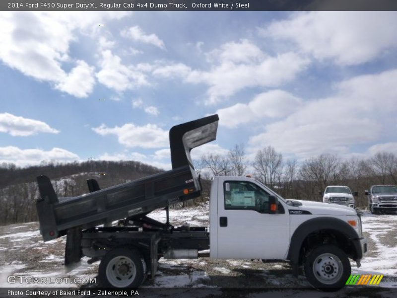 Oxford White / Steel 2014 Ford F450 Super Duty XL Regular Cab 4x4 Dump Truck