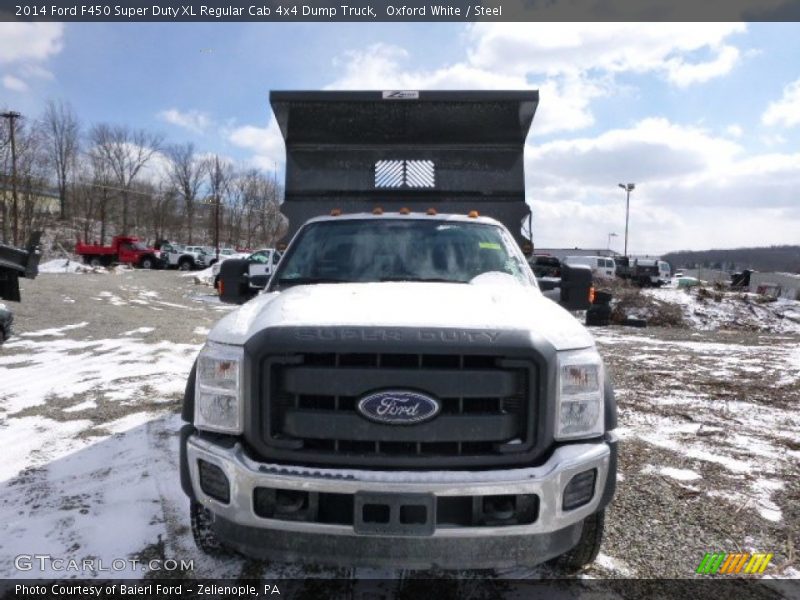 Oxford White / Steel 2014 Ford F450 Super Duty XL Regular Cab 4x4 Dump Truck