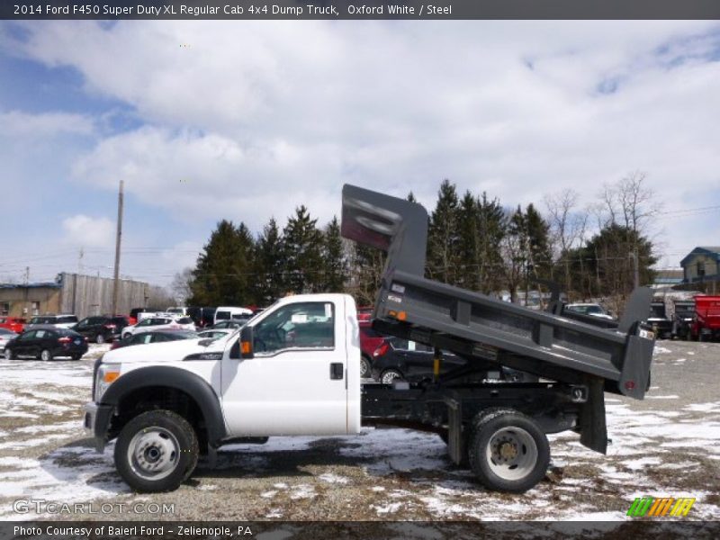 Oxford White / Steel 2014 Ford F450 Super Duty XL Regular Cab 4x4 Dump Truck