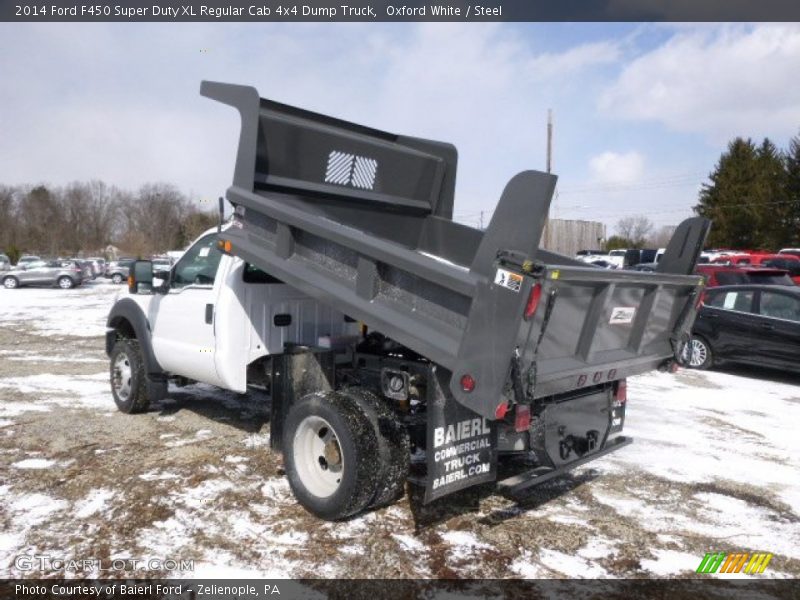 Oxford White / Steel 2014 Ford F450 Super Duty XL Regular Cab 4x4 Dump Truck