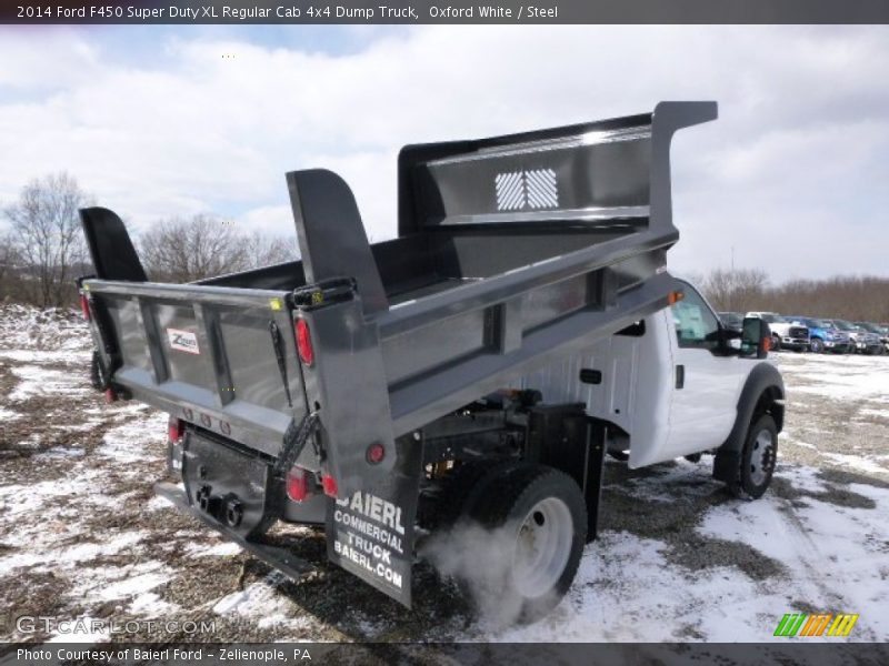 Oxford White / Steel 2014 Ford F450 Super Duty XL Regular Cab 4x4 Dump Truck