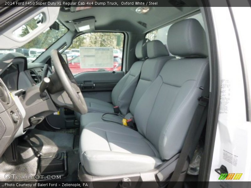 Oxford White / Steel 2014 Ford F450 Super Duty XL Regular Cab 4x4 Dump Truck