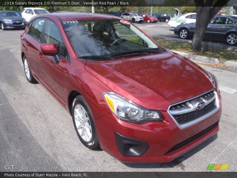 Front 3/4 View of 2014 Impreza 2.0i Premium 5 Door