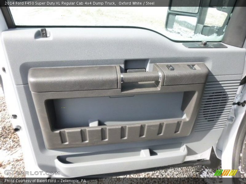 Oxford White / Steel 2014 Ford F450 Super Duty XL Regular Cab 4x4 Dump Truck