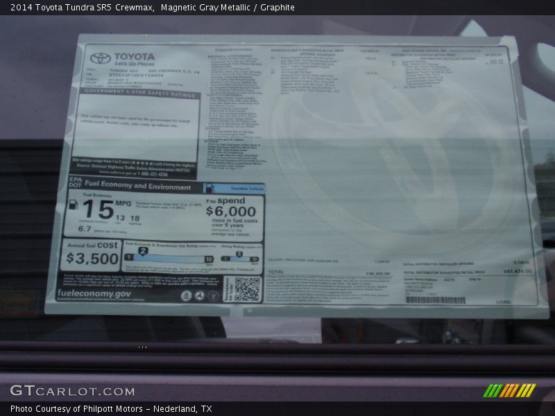 Magnetic Gray Metallic / Graphite 2014 Toyota Tundra SR5 Crewmax