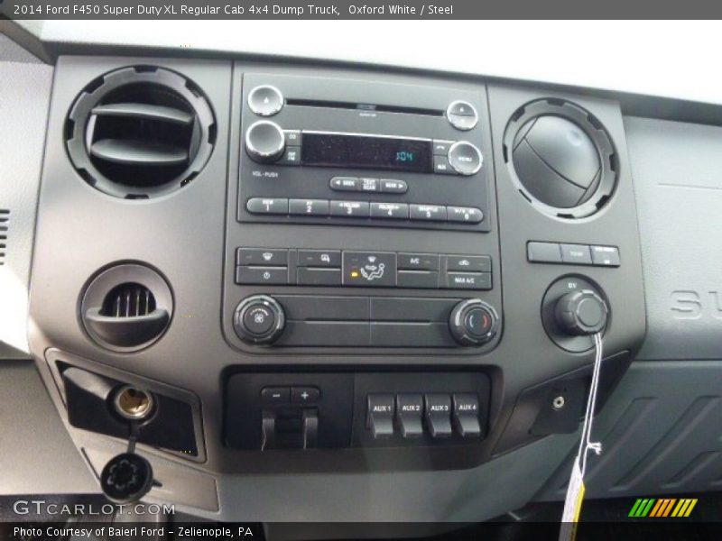 Oxford White / Steel 2014 Ford F450 Super Duty XL Regular Cab 4x4 Dump Truck
