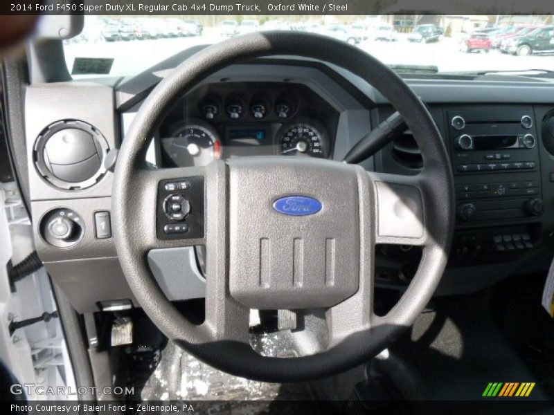Oxford White / Steel 2014 Ford F450 Super Duty XL Regular Cab 4x4 Dump Truck