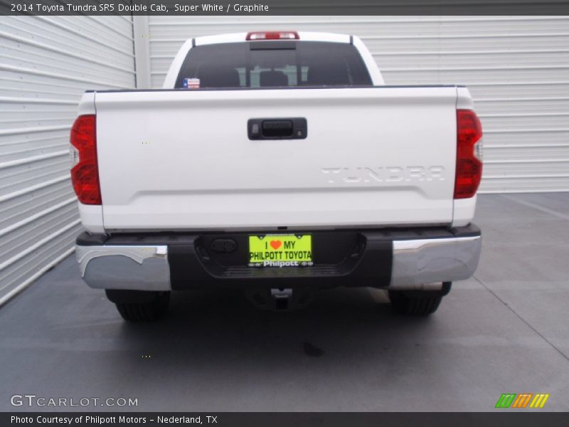 Super White / Graphite 2014 Toyota Tundra SR5 Double Cab