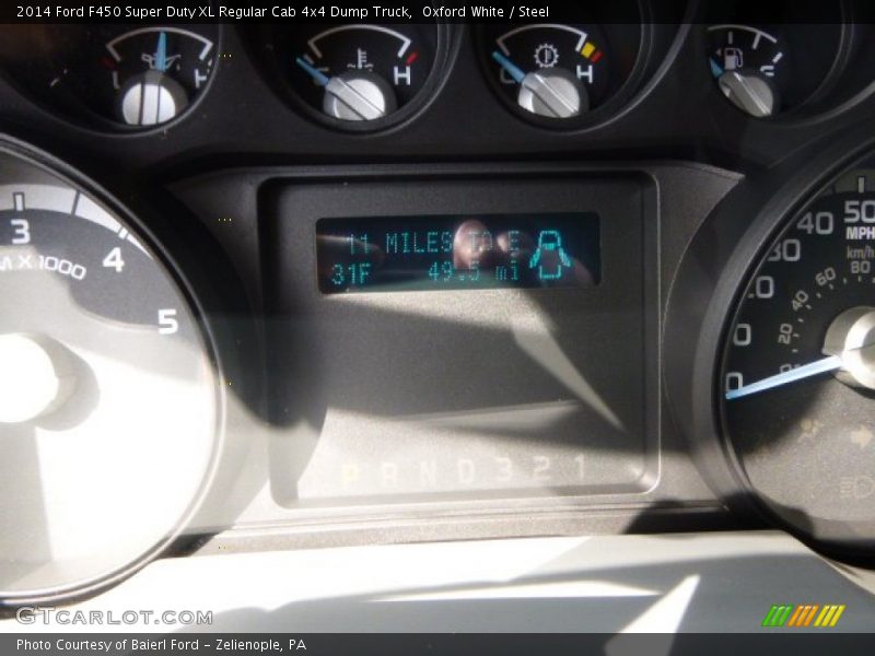 Oxford White / Steel 2014 Ford F450 Super Duty XL Regular Cab 4x4 Dump Truck