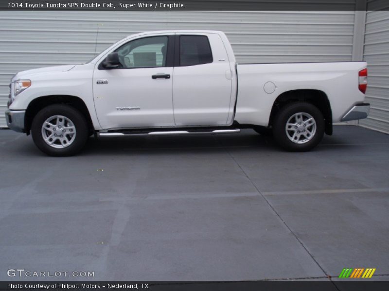 Super White / Graphite 2014 Toyota Tundra SR5 Double Cab