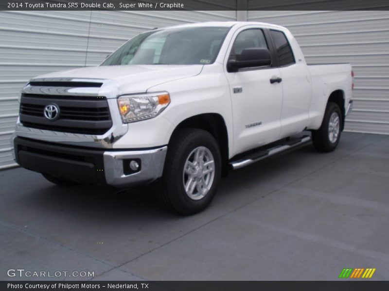 Super White / Graphite 2014 Toyota Tundra SR5 Double Cab