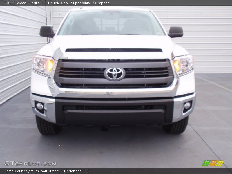 Super White / Graphite 2014 Toyota Tundra SR5 Double Cab