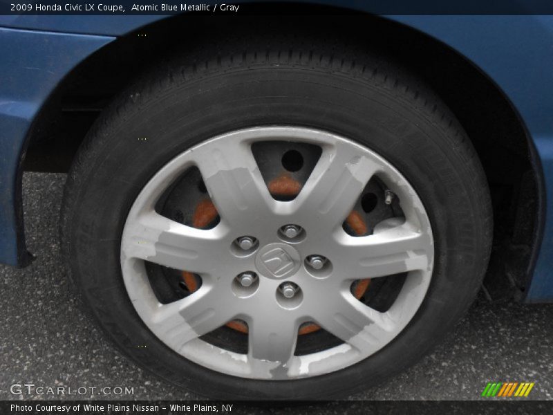 Atomic Blue Metallic / Gray 2009 Honda Civic LX Coupe