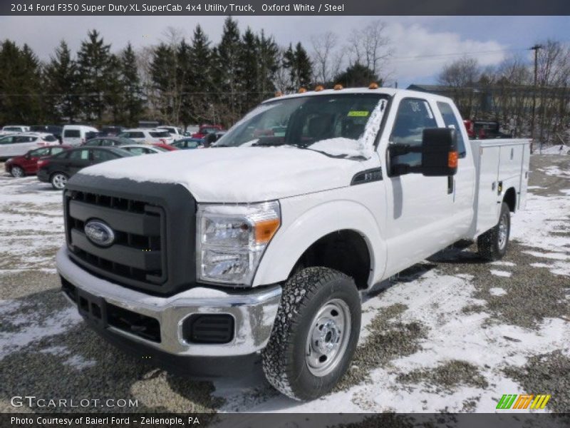 Front 3/4 View of 2014 F350 Super Duty XL SuperCab 4x4 Utility Truck