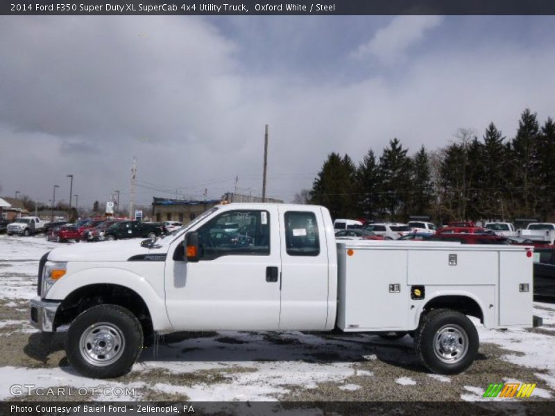  2014 F350 Super Duty XL SuperCab 4x4 Utility Truck Oxford White