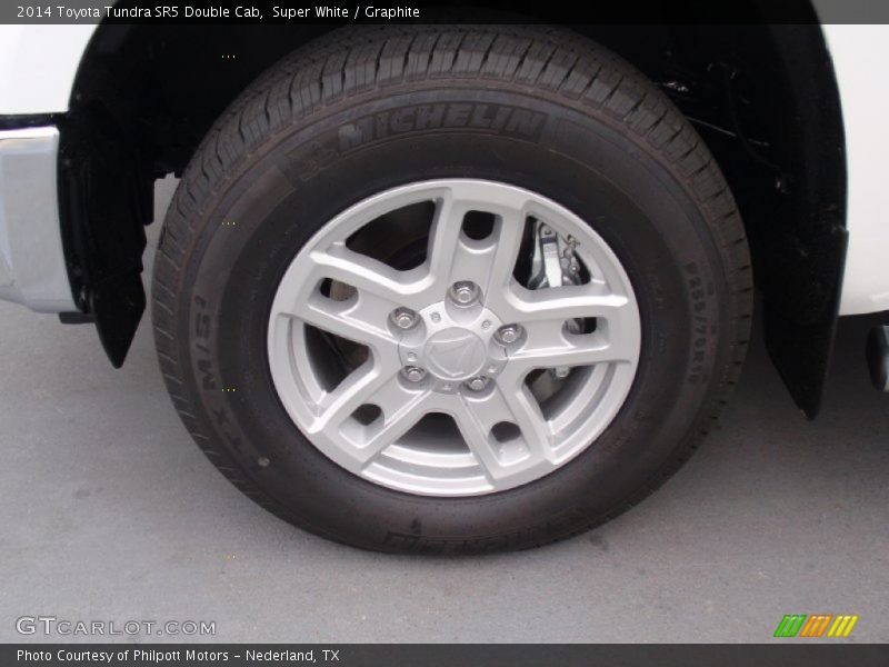 Super White / Graphite 2014 Toyota Tundra SR5 Double Cab