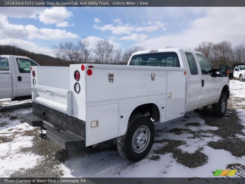 Oxford White / Steel 2014 Ford F350 Super Duty XL SuperCab 4x4 Utility Truck