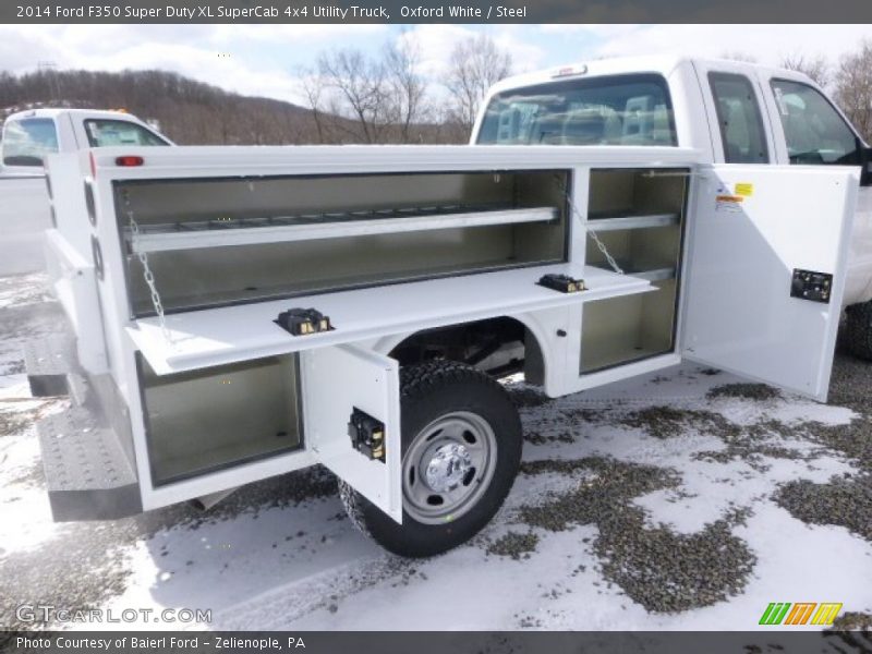 Oxford White / Steel 2014 Ford F350 Super Duty XL SuperCab 4x4 Utility Truck